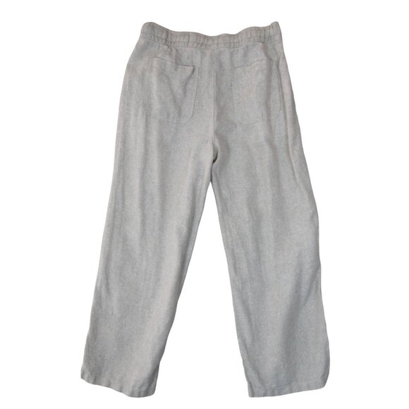 Old Navy Linen Blend Pants Size S Petite 55% Linen 45% Viscose Cream Ivory - Picture 3 of 7